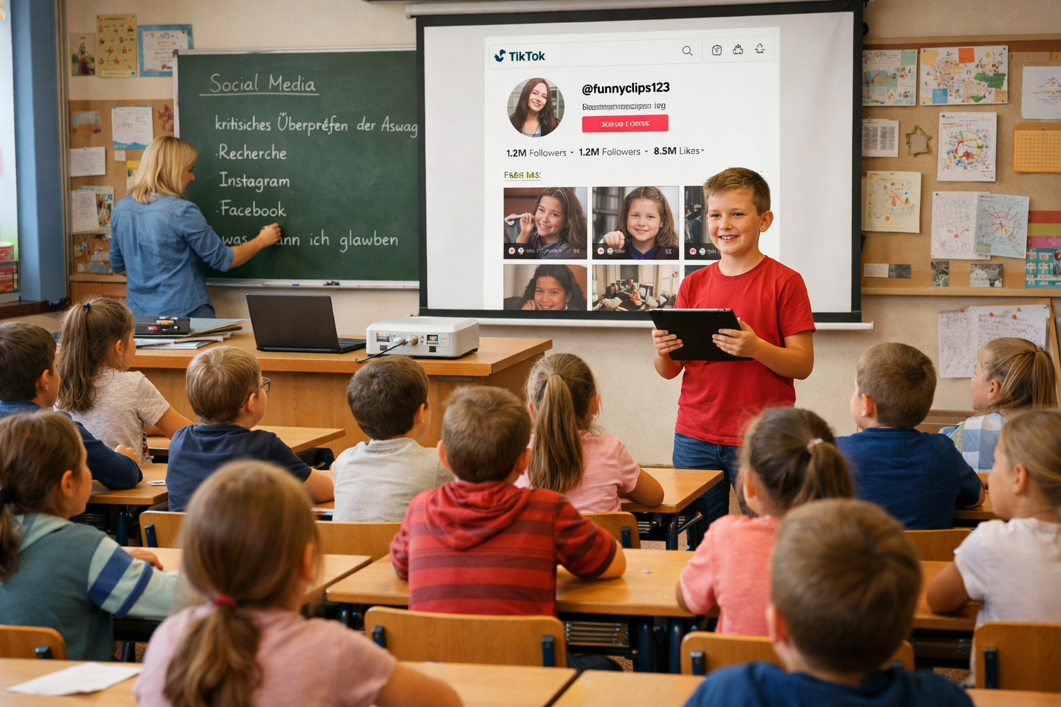 Schulsituation mit digitaler Recherche als Kontext für Medienkompetenz im Unterricht